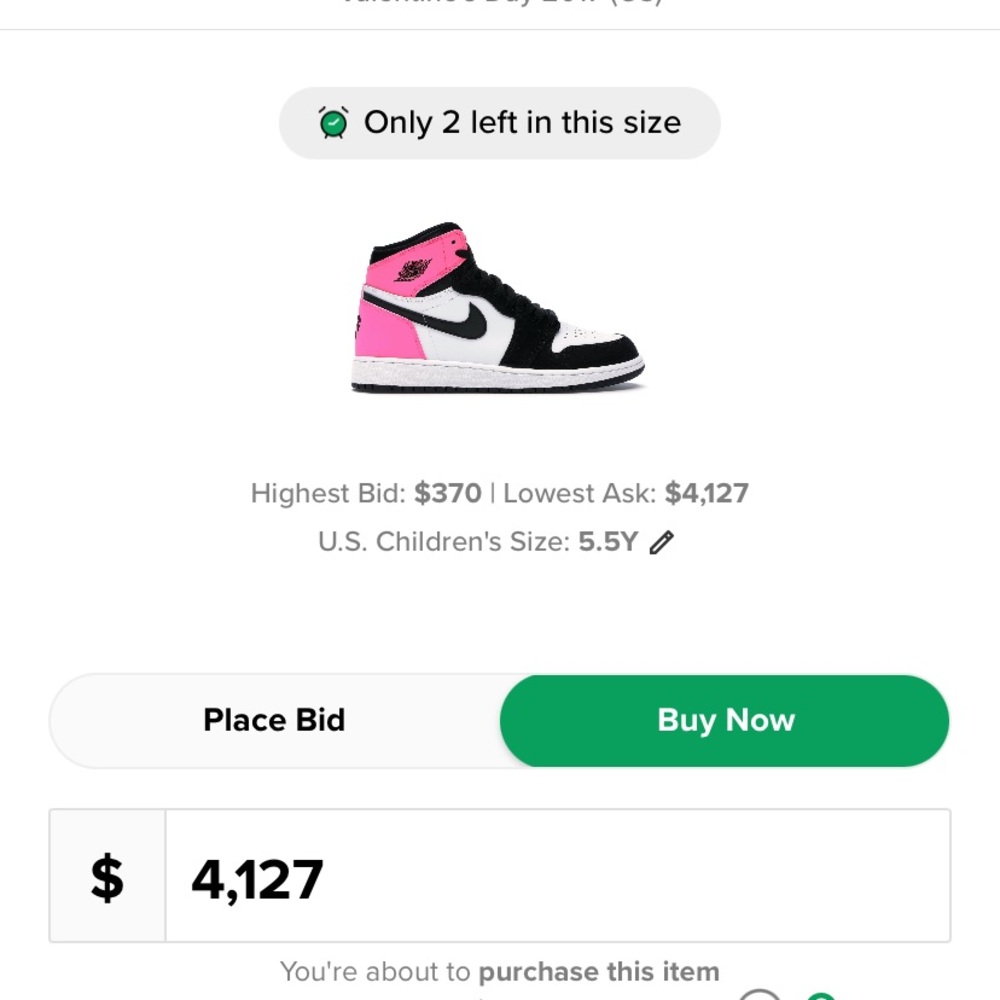 AIR JORDAN 1 RETRO HIGH GG 'VALENTINE'S DAY'